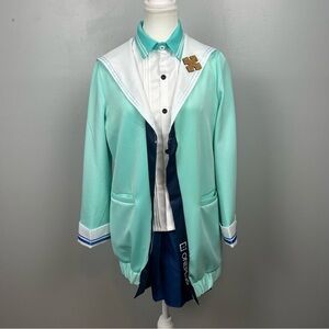 6 piece Sucrose Genshin Impact video game cosplay outfit, medium.